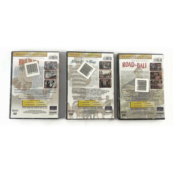 Bob Hope Film Collection DVD Road to Rio Seven Little Foys Road to Bali Lot of 3 - Picture 2 of 7